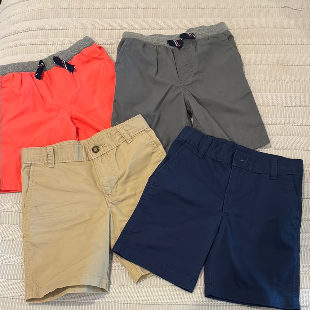 Carter's Simple Joys Assorted Shorts Set - Gray, Navy, Tan, and Coral